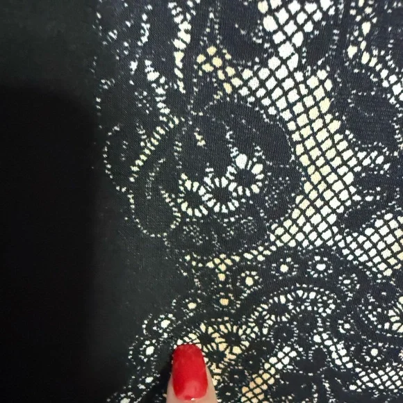 fx missony italy Black and Cream Star Pattern Dress - Picture 11 of 11